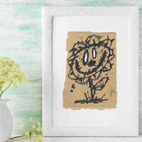 🌷Drawing by Celipe Perroloco "Happy FLower"  - Thumbnail 3