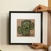 🌷Drawing by Celipe Perroloco "Happy Cactus" - Thumbnail 2