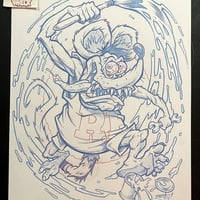 GNARLY: RAT FINK pencil art - Thumbnail 1