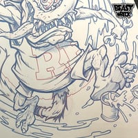 GNARLY: RAT FINK pencil art - Thumbnail 2
