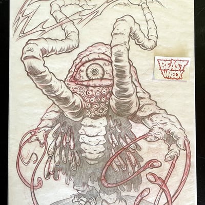 Green slime rough pencil art - Thumbnail 2