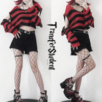 Punk Style Thick Bottom Rivets Platform Shoes - Thumbnail 1