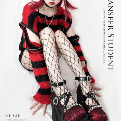 Punk style thick bottom rivets platform shoes