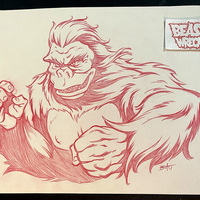 Various GODZILLA STICKERS pencil art - Thumbnail 3