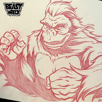 Various GODZILLA STICKERS pencil art - Thumbnail 4