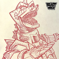 Various GODZILLA STICKERS pencil art - Thumbnail 6