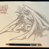 Various GODZILLA STICKERS pencil art - Thumbnail 7
