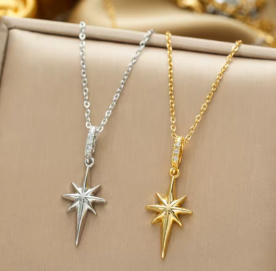 North star pendant necklace
