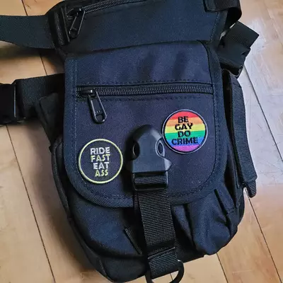 Be gay do crime 1.5" iron-on patch
