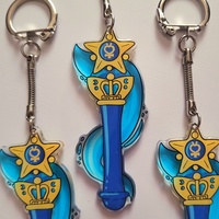 Sailor Moon Transformation Wand 3" Keychains - Thumbnail 1