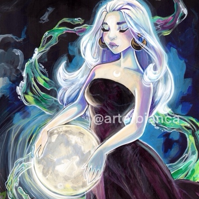 Goddess moon 8x10 print