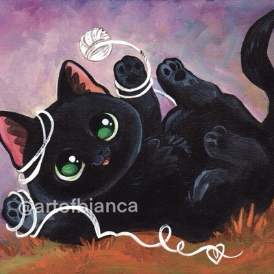 Cat pun: feline 8x10 print