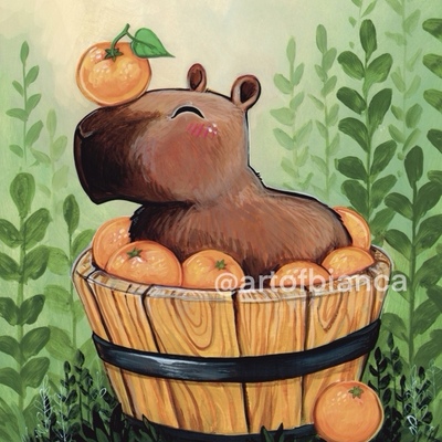 Capybara 8x10 print