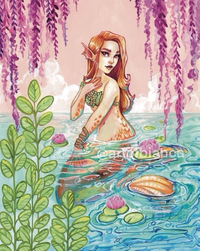 Lagoon Mermaid 8x10 Print
