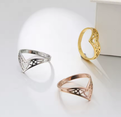 love scroll resizable ring