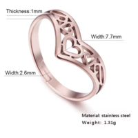 love scroll resizable ring - Thumbnail 3