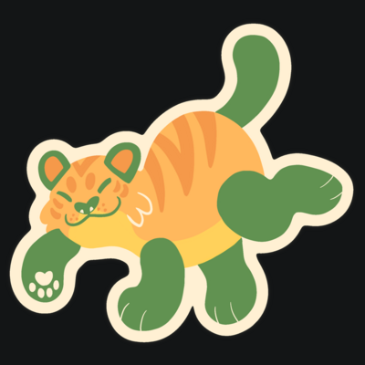 Squash tiger sticker