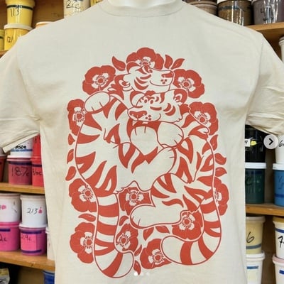 Tigers & poppies t-shirt