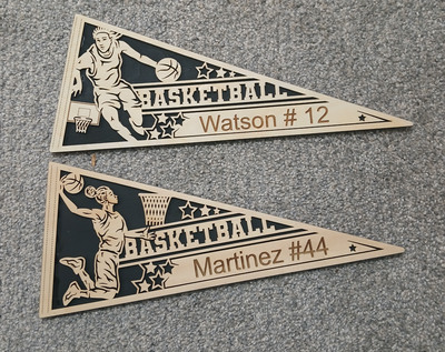 299 Basketball Pennant - Female