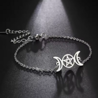 triple moon pentacle braclet - Thumbnail 2