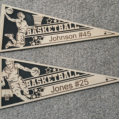 300 basketball pennant - male