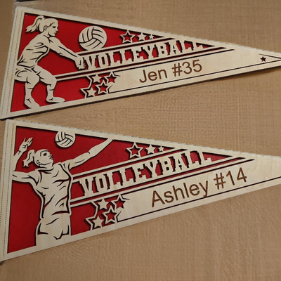 304 Girls Volleyball Pennant