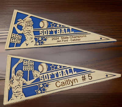 307 Girls Softball Pennant