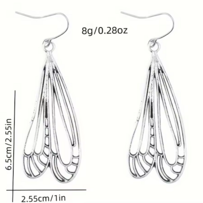 Hollow dragonfly wings earrings 
