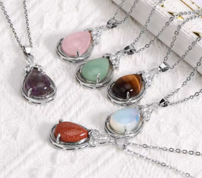 Water Drop Crystal Necklace 