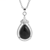 Water Drop Crystal Necklace  - Thumbnail 3