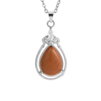 Water Drop Crystal Necklace  - Thumbnail 4