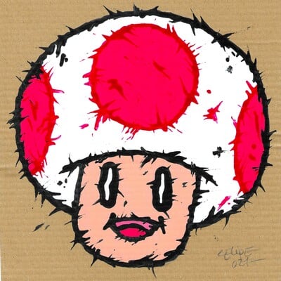 📺drawing by celipe perroloco: "corrupted mushroom"  - Thumbnail 2