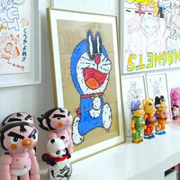 📺 Painting by Celipe Perroloco "Cosmic Cat"  - Thumbnail 5