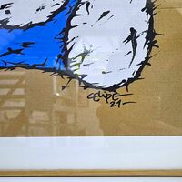 📺 Painting by Celipe Perroloco "Cosmic Cat"  - Thumbnail 3