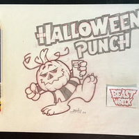 HALLOWEEN PUNCH pencil artwork - Thumbnail 1