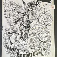 WARCRAFT: HEADLESS HORSEMAN  ink artwork - Thumbnail 2