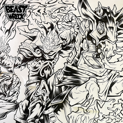 WARCRAFT: HEADLESS HORSEMAN  ink artwork