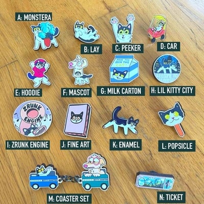 Lil kitty pins