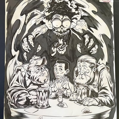 Pee-wee: large marge ink art - Thumbnail 1