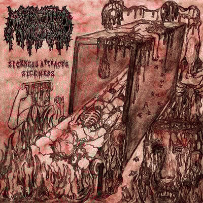 Mephitic corpse - "sickness attracts sickness" lp