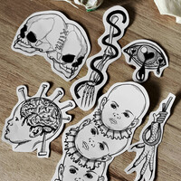 Mental Sticker Set ( 6 stickers) - Thumbnail 1