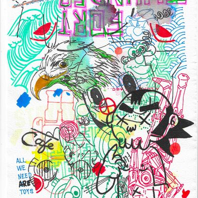 Drawing by judas arrieta "we all need are toys" - Thumbnail 1