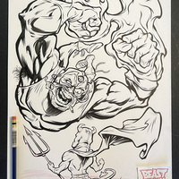 LUCHADOLOROSO VS EL DIABLO ink artwork - Thumbnail 1