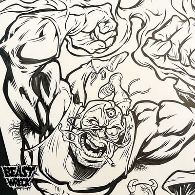 Luchadoloroso vs el diablo ink artwork - Thumbnail 2