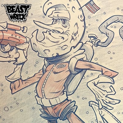 Moon goon pencil artwork - Thumbnail 2