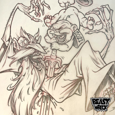 NEW YEAR'S 2021 rough pencil art