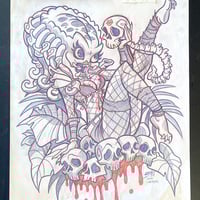 PREDATOR PINUP pencil artwork - Thumbnail 1