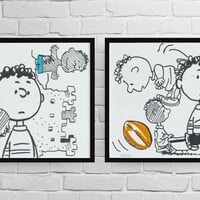 Diptych Drawing by Judas Arrieta "Yard by Yard"  - Thumbnail 1