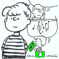 Diptych Drawing by Judas Arrieta "Beethoven love"  - Thumbnail 2