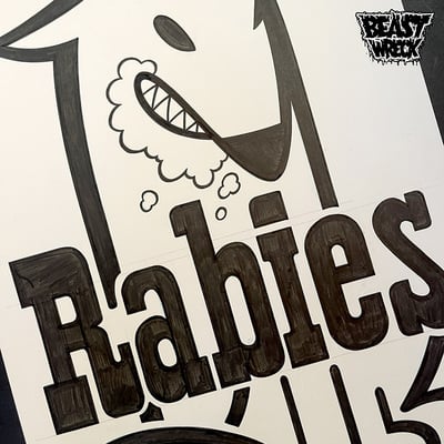Rabies ink or pencil artwork - Thumbnail 4